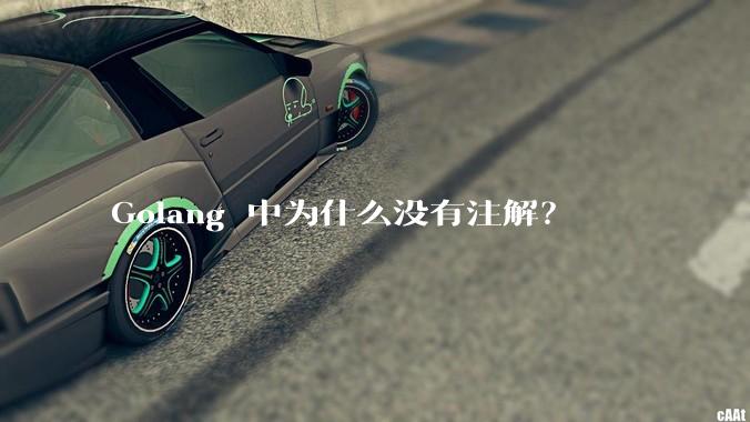 Golang 中为什么没有注解？