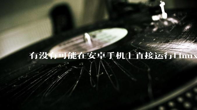 有没有可能在安卓手机上直接运行Linux？